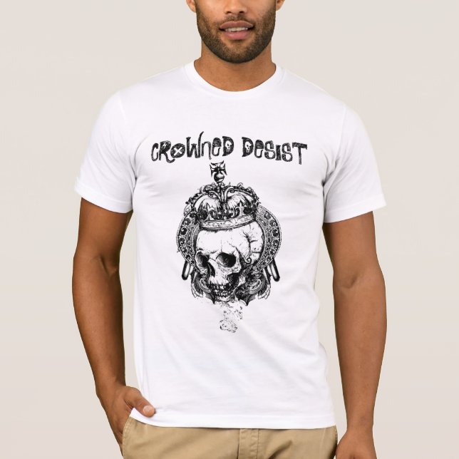 Crowned Desist trendender T - Shirt (Vorderseite)