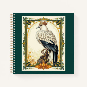 Crowned White Hawk Notizbuch