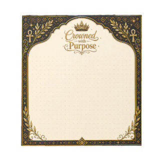 Crowned With Purpose Notizen Notizblock