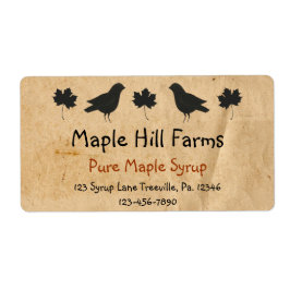 Crows and Maple Blätter Ahornsirup