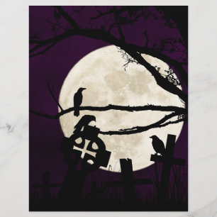 Crows & Crows Halloween Papier à papier à morceau