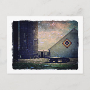 Crow's Nestbarnquilt Postkarte