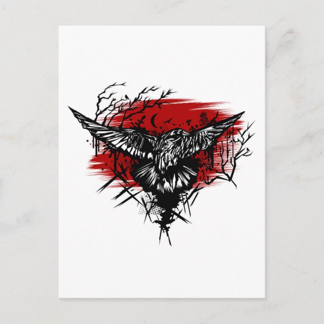 Crows Night Postkarte (Vorderseite)