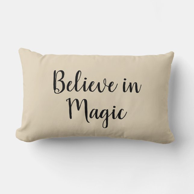 Croyance en la Magie Coussin Beige (Recto)
