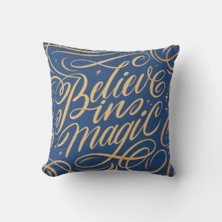 Croyance en la Magie Coussin de Calligraphie