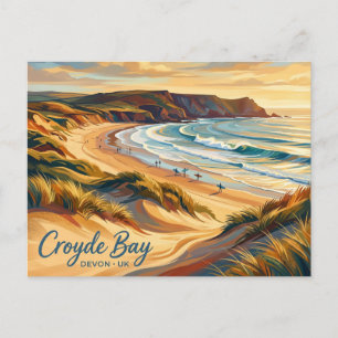 Croyde Bay UK Postkarte