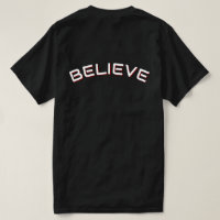 Croyez Citation Inspirante T-Shirt Noir pour Homme