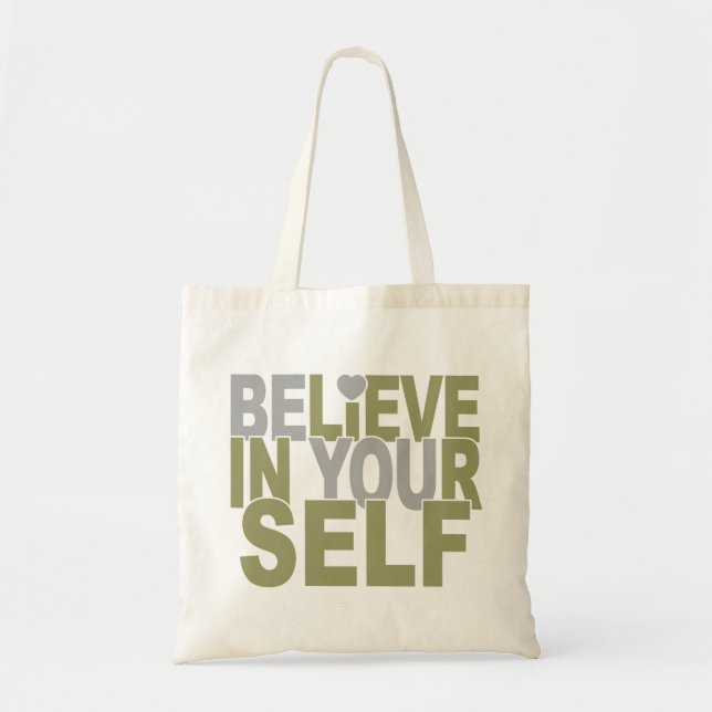 CROYEZ DANS VOTRE sac - choisissez style, couleur (Devant)