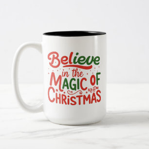 Croyez en la magie de Noël - Mug à deux tons