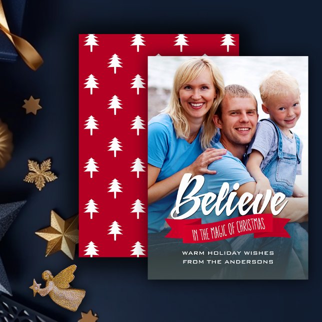 Croyez en la magie des cartes photos de Noël (Créateur téléchargé)