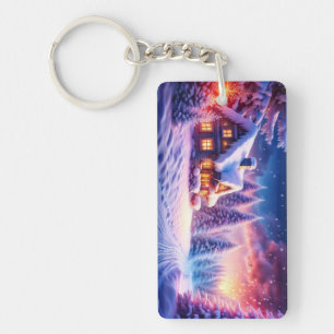Croyez en la magie hivernale - Porte - clé Cabine 