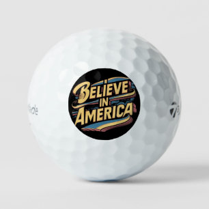 "Croyez en l'Amérique des balles de golf patriotiq