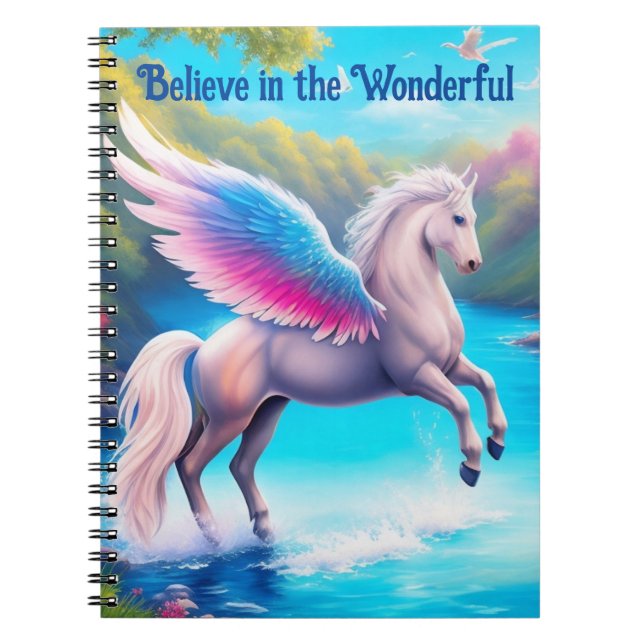 Croyez en le merveilleux Carnet Pegasus (Devant)