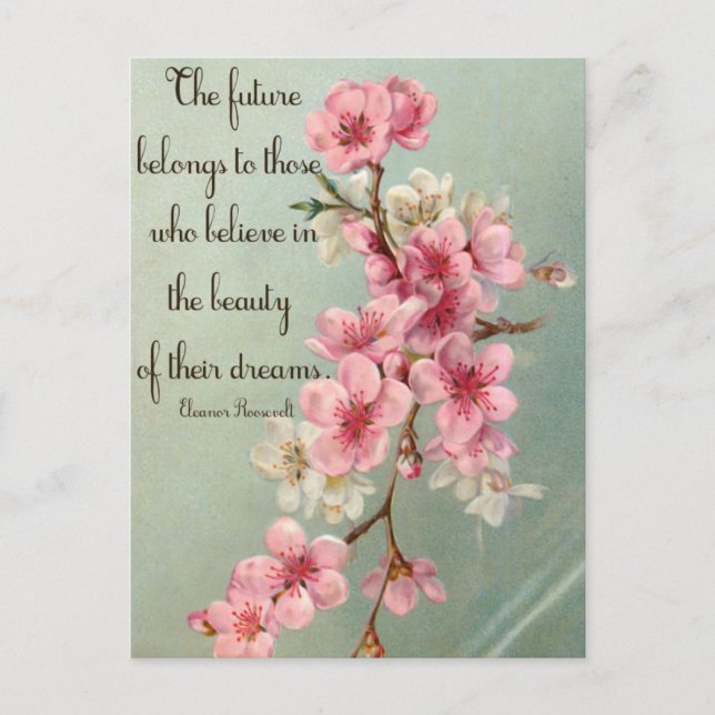 Croyez en vos rêves Eleanor Roosevelt Carte postal (Devant)