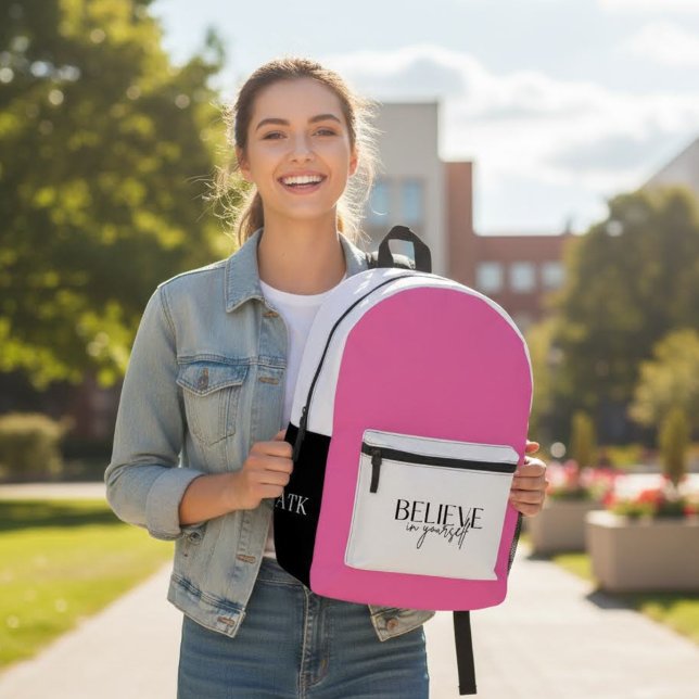 Croyez En Votre Sac À Dos (Empower someone special with this, "Believe in yourself" personalized backpack! )
