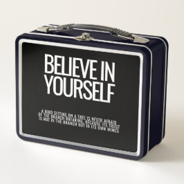 Croyez En Vous - Lunchbox en métal inspirant