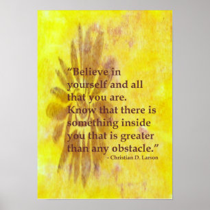 Croyez En Vous-Même Poster Motivationnel