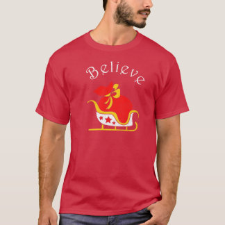 Croyez Funny Famille Tshirt de Noël Garçon Fille H