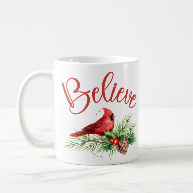 Croyez la Mug de séquoias de Noël (Gauche)