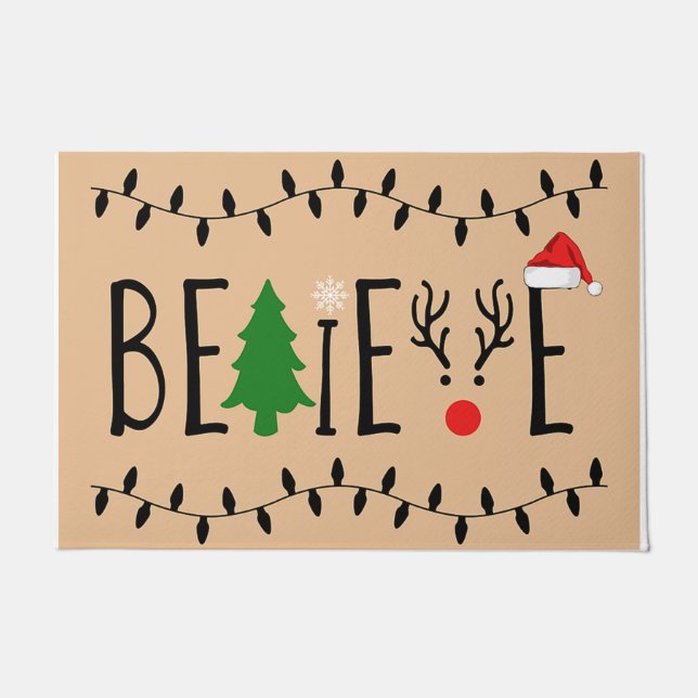 Croyez le tapis de Noël / Père Noël Mat / Vacances (Devant)