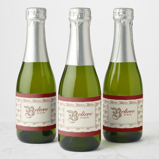 Croyez Mini Sparkling Wine Étiquette (Bouteilles)