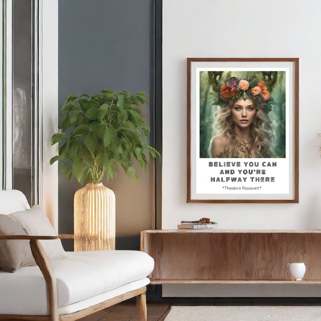 Croyez Pouvoir Motivationnaliser Citation Poster (Believe You Can Motivational Quote Poster)