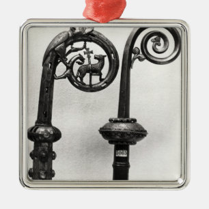 Crozier der Äbte von Clairvaux Ornament Aus Metall