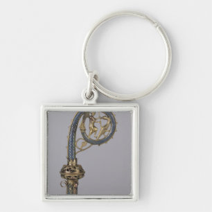 Crozier, der St Michael darstellt Schlüsselanhänger