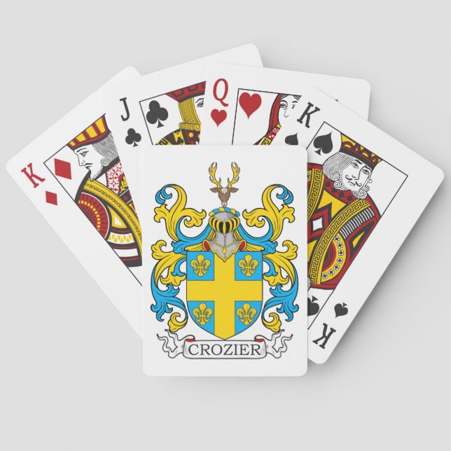 Crozier-Familienwappen Spielkarten (Rückseite)