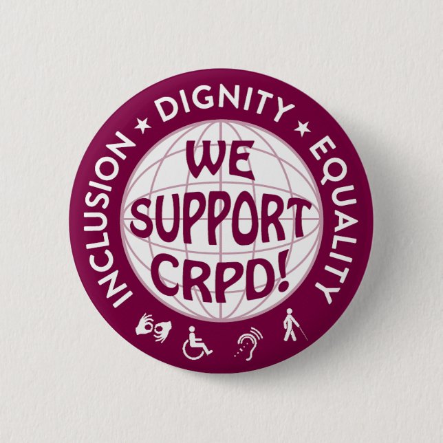 CRPD Knopf Button (Vorderseite)