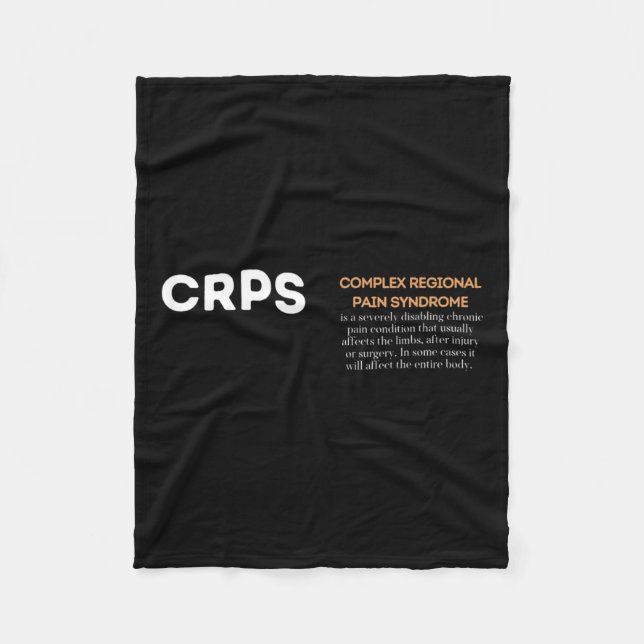 Crps Awareness - Complex Regional Pain Syndrome Fleecedecke (Vorderseite)