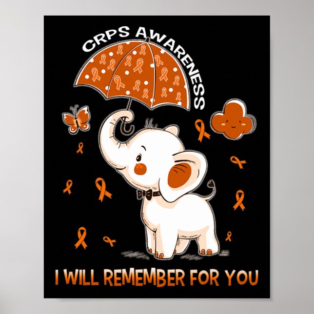 Crps Awareness Elephant 1 Poster (Vorne)
