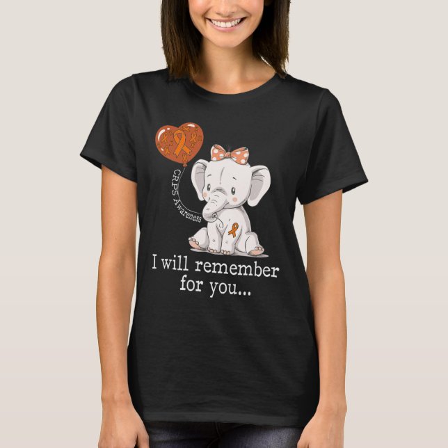 CRPS Awareness Elephant T-Shirt (Vorderseite)