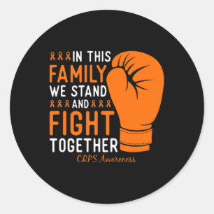 Crps Awareness Family Fight Support Boxhandschuh Runder Aufkleber