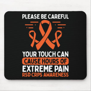 Crps Awareness Fighter Disease Rsd Warrior Orange Mousepad
