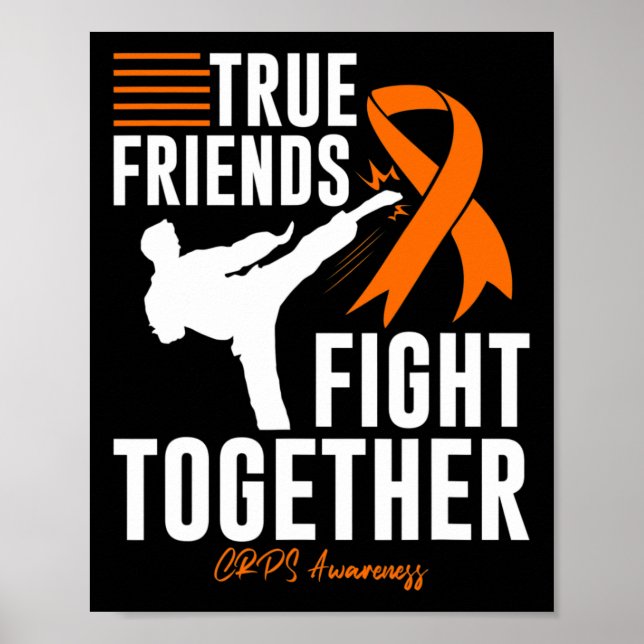 Crps Awareness Friend Support Martial Arts Poster (Vorne)