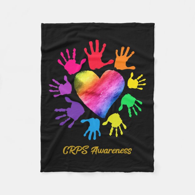 Crps Awareness Hands Crps-Geschenk Fleecedecke (Vorderseite)
