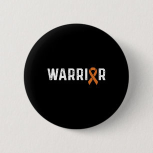 Crps Awareness Orange Ribbon Krieger Button