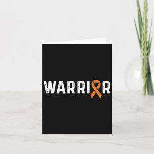 Crps Awareness Orange Ribbon Krieger Karte