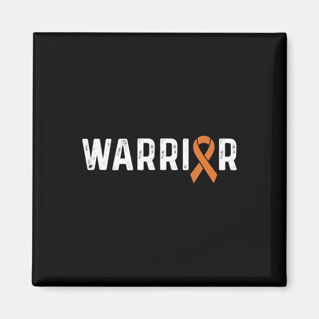 Crps Awareness Orange Ribbon Krieger Magnet (Vorne)