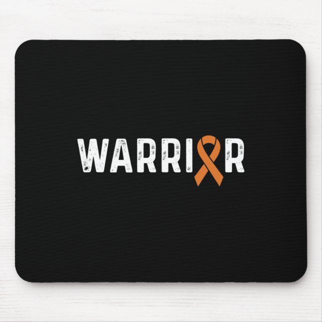 Crps Awareness Orange Ribbon Krieger Mousepad (Vorne)