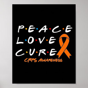 Crps Awareness Peace Liebe Cure Poster