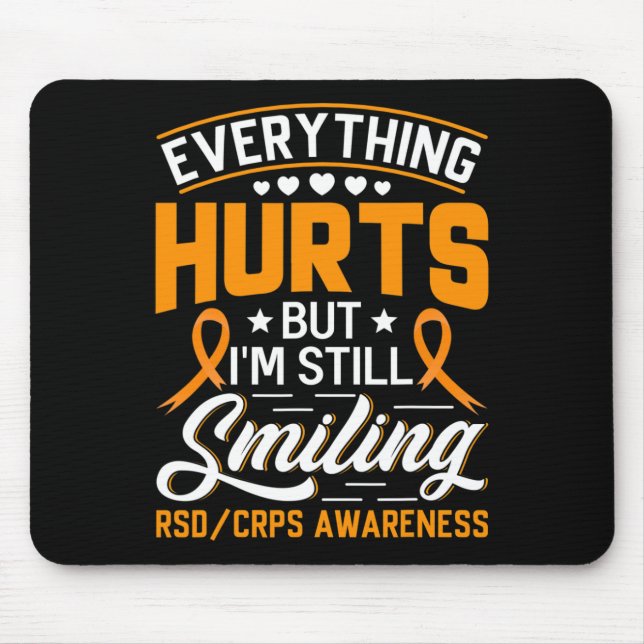 CRPS Complex Regional Pain Syndrome Awareness Nove Mousepad (Vorne)