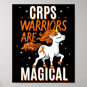 Crps Krieger Magisches Einhorn Oranges Band Causal Poster