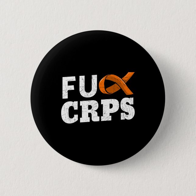 Crps Orange Ribbon Causalgie Reflex Neurovaskuläre Button (Vorderseite)