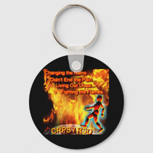 CRPS/RSD, das unsere Leben, die Flammen kämpfend Schlüsselanhänger