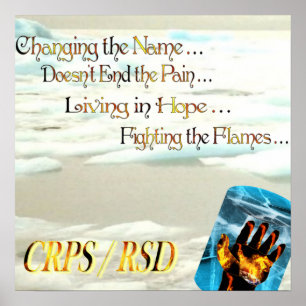 CRPS RSD Der Name ändert den Schmerz nicht Poster