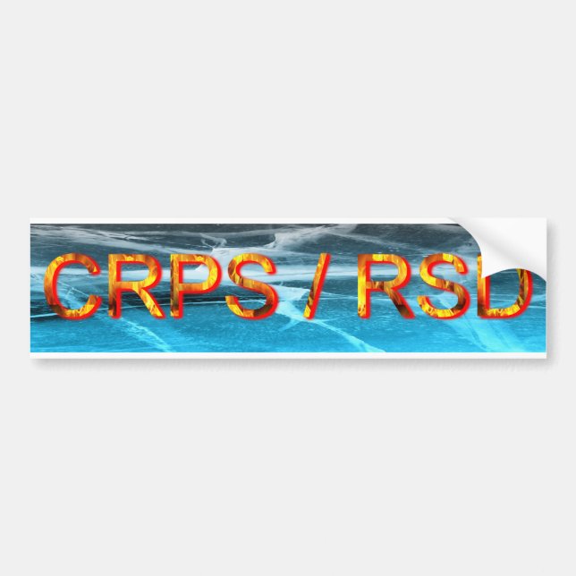 CRPS/RSD Feuer-u. Eis-Autoaufkleber Autoaufkleber (Vorne)