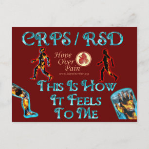 CRPS-RSD So fühlt es sich für mich an Postkarte