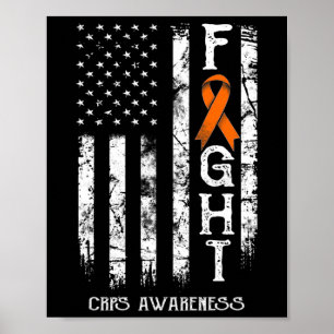 Crps Warrior US Flag Rsd Crps Bewusstsein Poster